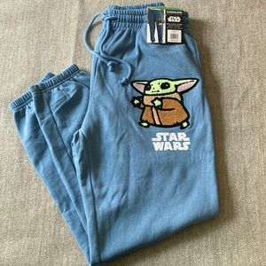 Star Wars Drawstring blue Jogger Size Large NWT